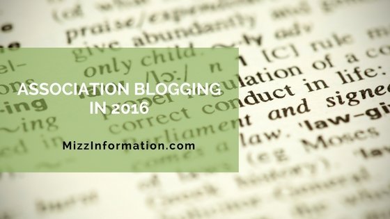 ASSOCIATION BLOGGING IN 2016